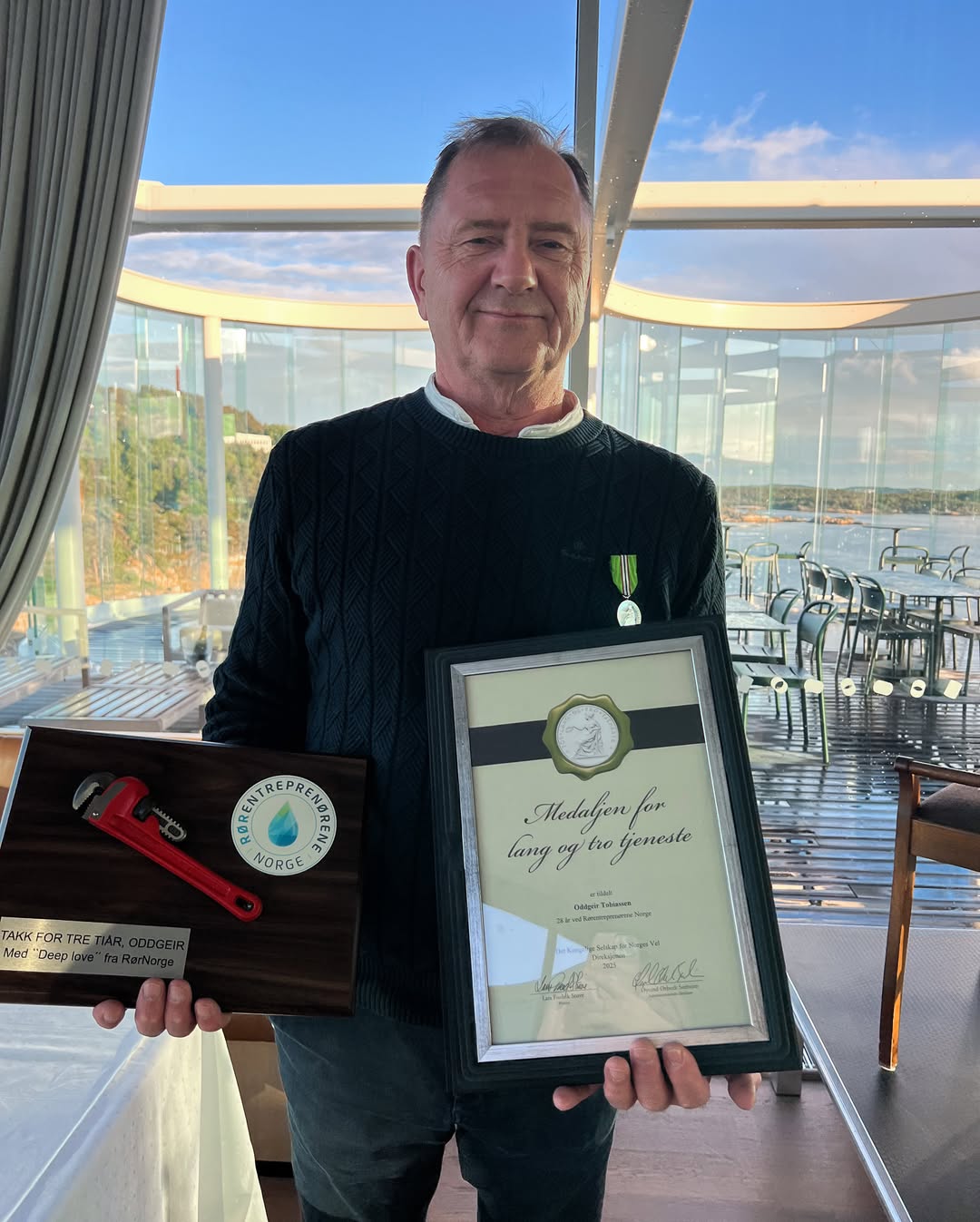 Oddgeir Tobiassen gikk av med pensjon den 24. mai, etter 30 år i bransjen