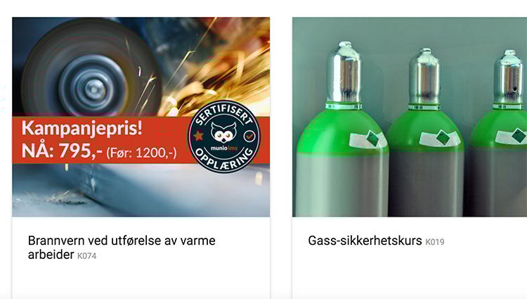 I februar er det kampanjepris på nettkurs i varme arbeider.