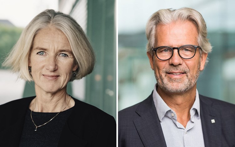 Adm. direktør Marianne W. Røiseland i Rørentreprenørene Norge og adm. direktør Jon Sandnes i BNL er ikke fornøyde med regjeringens krisepakke til byggenæringen.