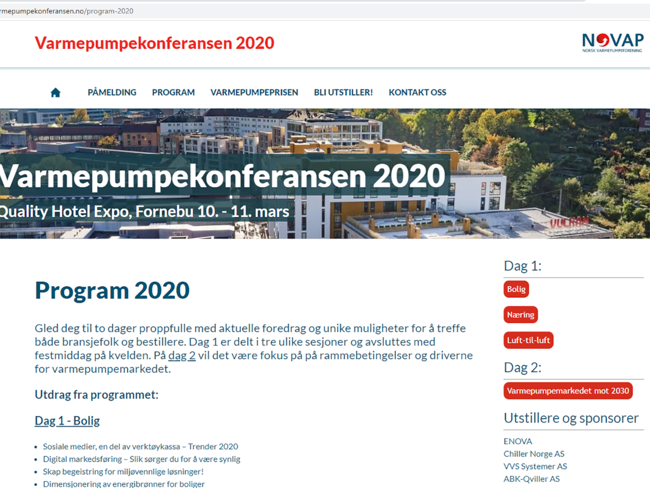 Varmepumpekonferansen 2020 favner bredt og behandler både bolig, næring og varmepumpemarkedet generelt mot 2030.