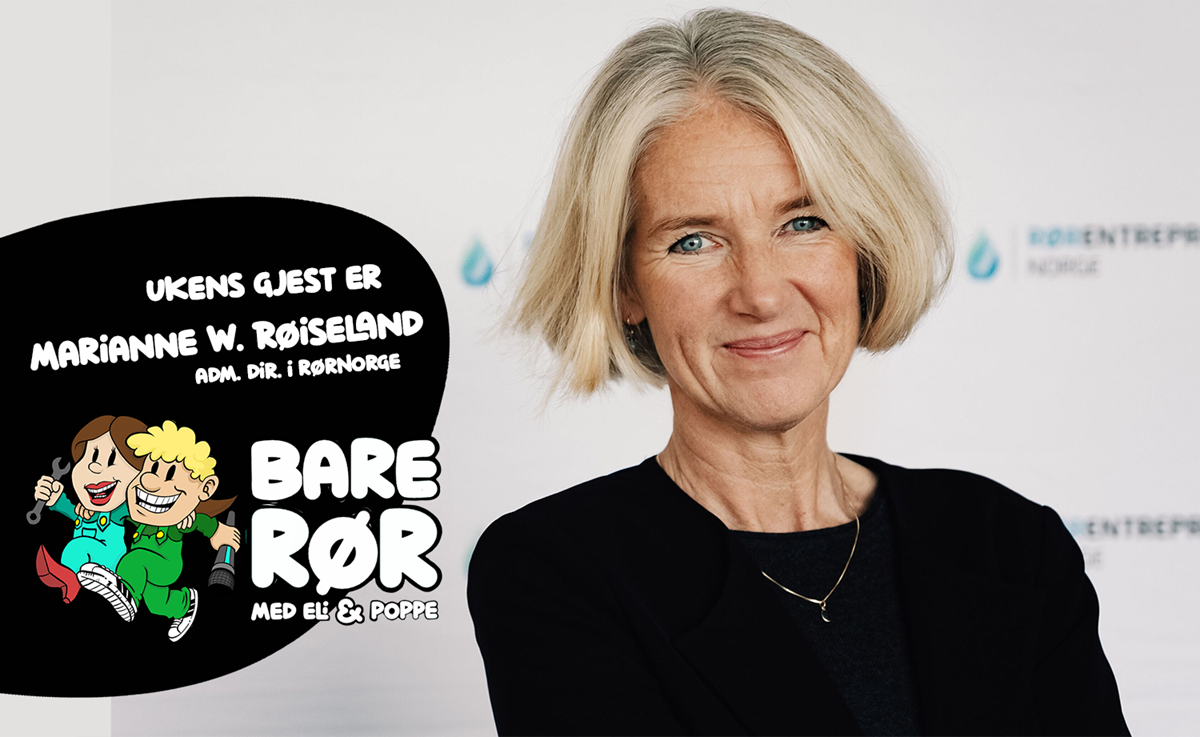 Direktør Marianne W. Røiseland gjester Bare Rør i ukens episode. Foto: Ilja Hendel